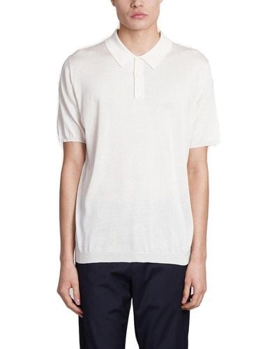 Roberto Collina Short-sleeve Polo Shirt - White