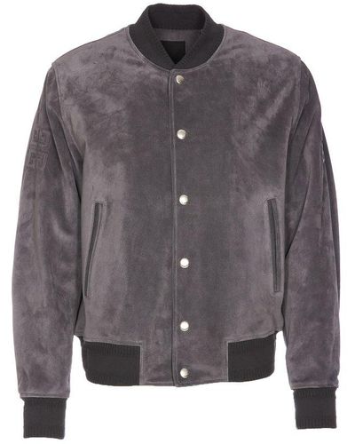 Givenchy Button-up Varsity Jacket - Gray