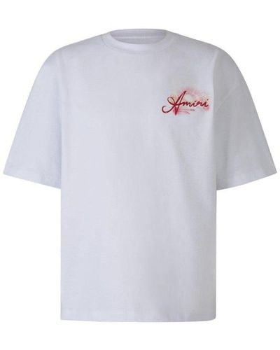 Amiri Paradise Airbrush Crewneck T-shirt - White