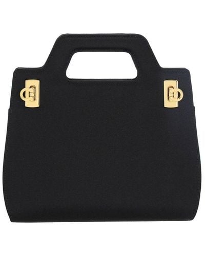 Ferragamo Wanda Mini Handbag - Black