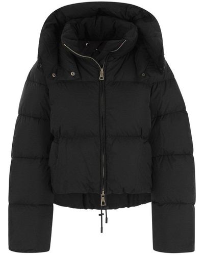 Sportmax Otaria Zip-up Hooded Jacket - Black