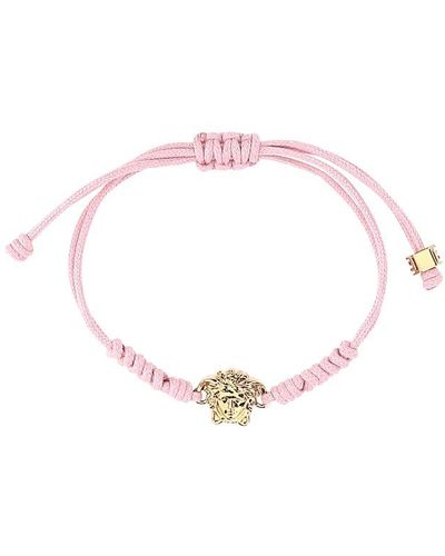 Versace Medusa-plaque Interwoven Bracelet - Pink