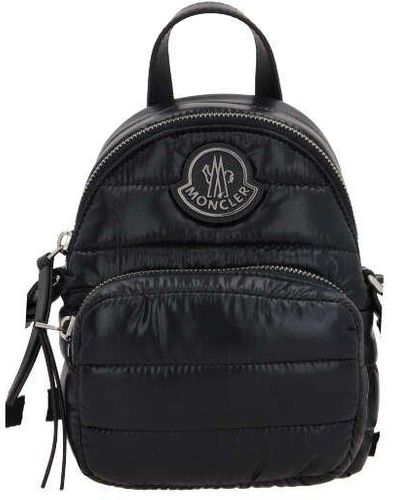 Moncler Logo Patch Zipped Backpack - Black