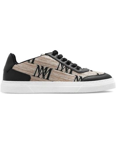 Max Mara Monogram Lace-up Sneakers - Multicolour