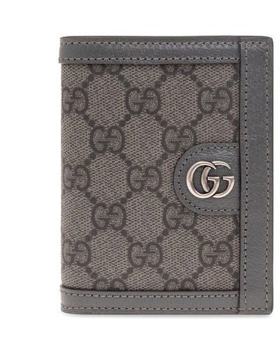 Gucci Wallet With Logo, - Grey