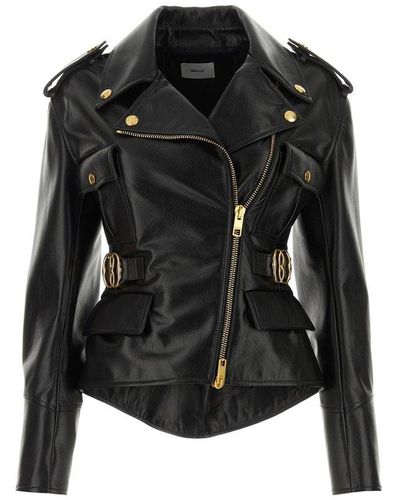 Bally Leather Jacket - Black