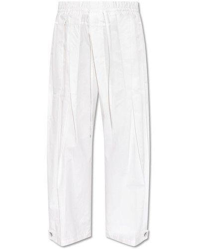 Jil Sander Drawstring Track Trousers - White