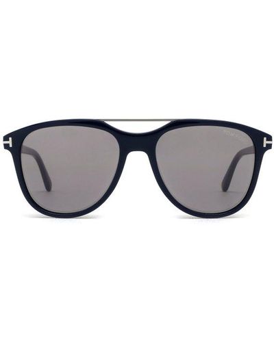 Tom Ford Damian Round Frame Sunglasses - Grey