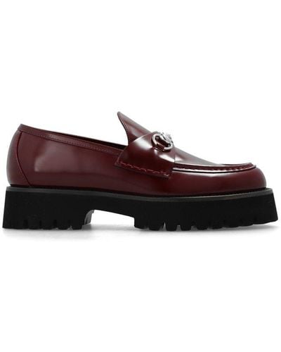 Gucci Horsebit Slip-on Loafers - Red