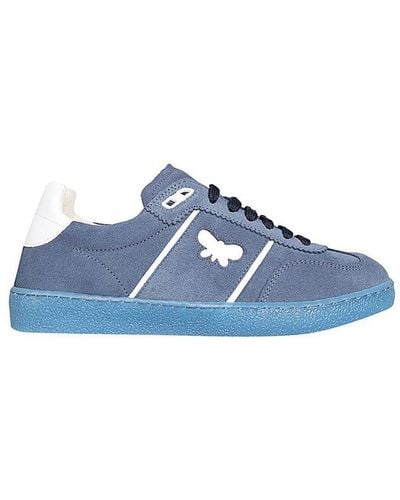 Weekend by Maxmara Round Toe Lace-up Sneakers - Blue