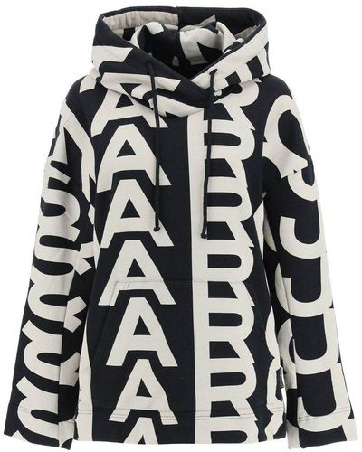 Marc Jacobs Oversized Monogram Sweatshirt - Black