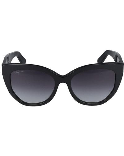 Ferragamo Cat-eye Sunglasses - Black