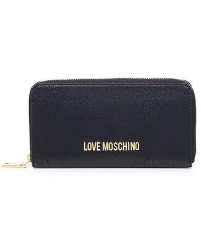 Moschino Wallet With Logo - Blue
