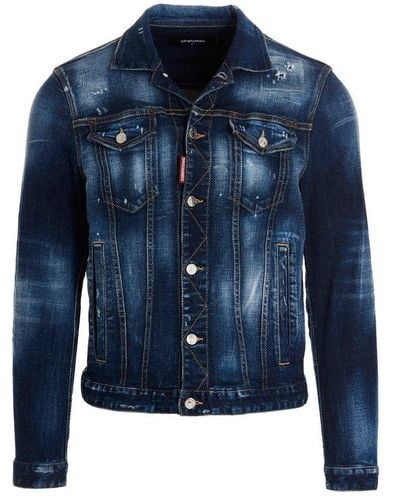 Mens denim top jacket under 500