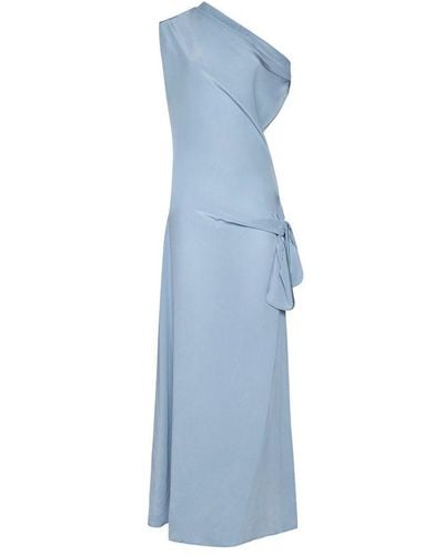 Alysi One-shoulder Knot Detailed Dress - Blue