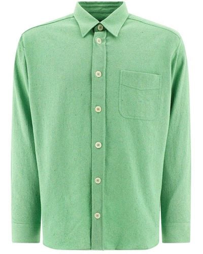 A.P.C. "aston" Overshirt Jacket - Green