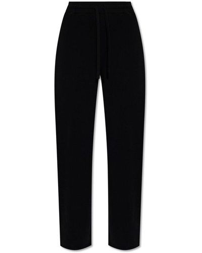 Gucci Interlocking G Embroidered Jersey Trousers - Black