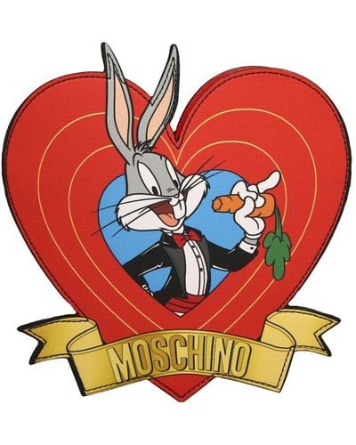 Moschino 'bugs Bunny' Crossbody Bag - Red