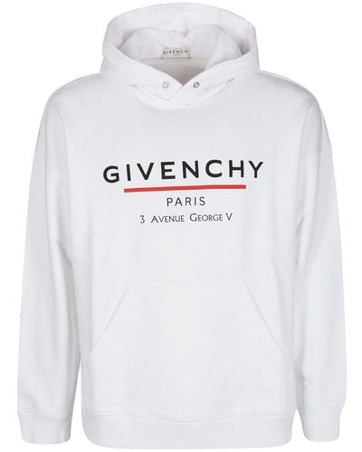 Givenchy Logo Printed Hoodie - Grey