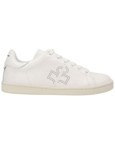 Isabel Marant Logo Detailed Low-top Trainers - White