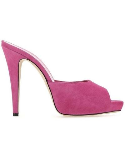 Paris Texas Monica Almond-toe Heel Sandals - Pink