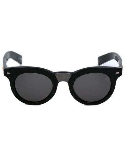 ZEGNA Round-frame Sunglasses - Black