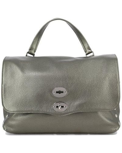 Zanellato Postina M Daily Foldover Top Handbag - Grey