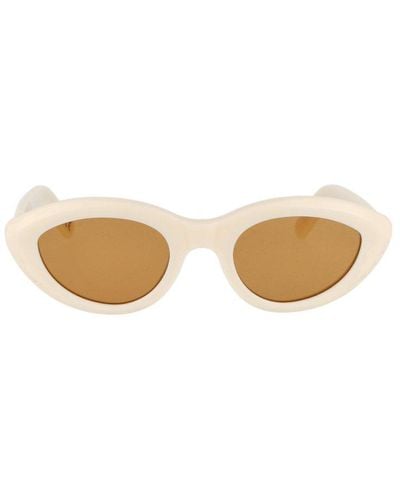 Retrosuperfuture Cocca Oval Frame Sunglasses - White
