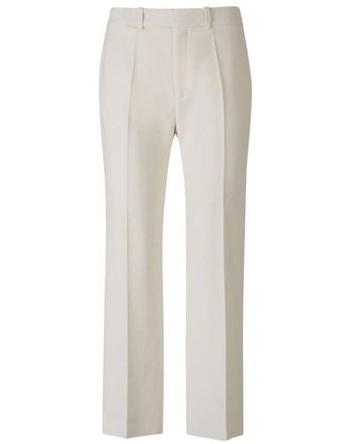Chloé Cropped Tailored Trousers - Natural