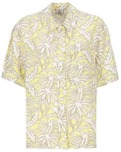 Woolrich Floral Printed Short-sleeved Shirt - Yellow