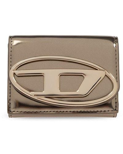 DIESEL 1dr Tri-fold Wallet - Metallic