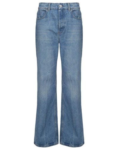 Rabanne High Waisted Flared Jeans - Blue