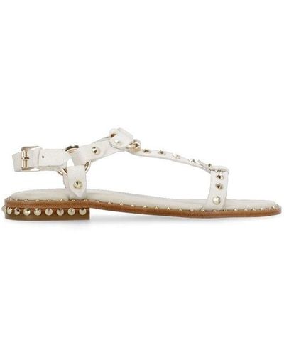 Ash Patsy Stud-embellished Almond-toe Sandals - White