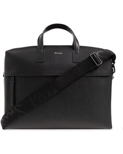 Paul Smith Leather Briefcase, - Black