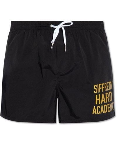 DSquared² Swimming Shorts With Logo - Black