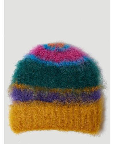 Marni Mohair Beanie Hat - Multicolor