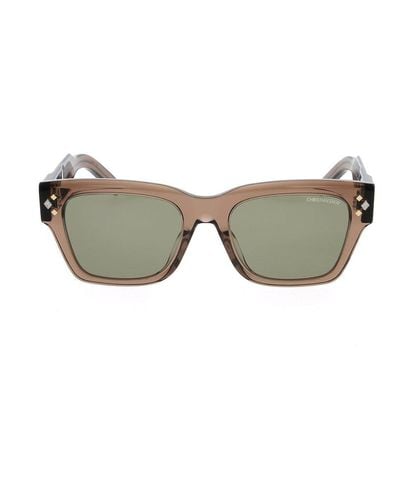 Dior Rectangle Frame Sunglasses - Green