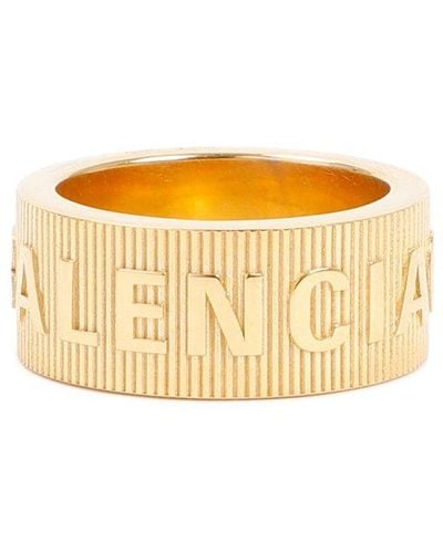 Balenciaga Force Striped Ring Jewelry - Metallic