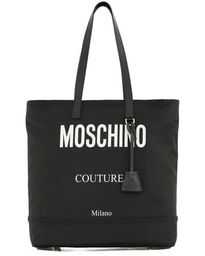 Moschino Tote Bag With Logo - Black
