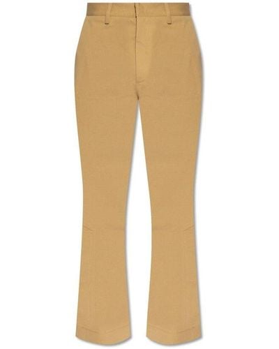 Amiri Trousers With Logo - Natural
