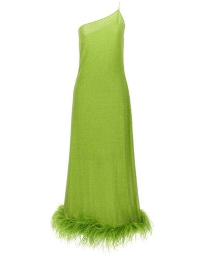 Oséree 'Lumiere Plumage' Long Dress - Green