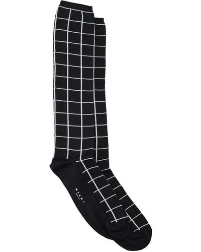 Marni Socks Check - Black