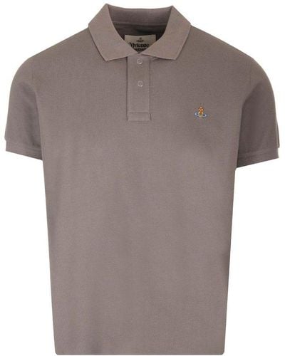 Vivienne Westwood Cotton Piqué Polo Shirt - Grey