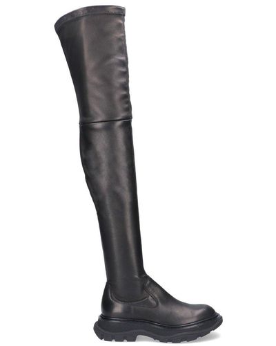 Alexander McQueen Thigh-high Boots - Black