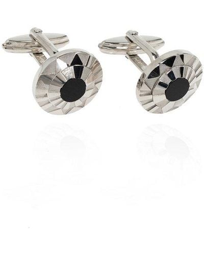 Lanvin Round Cufflinks, - Metallic