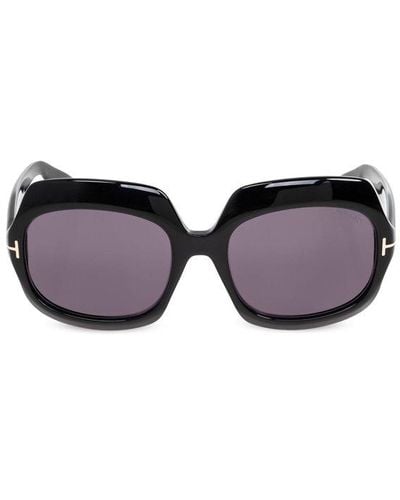 Tom Ford Ren Square Frame Sunglasses - Black