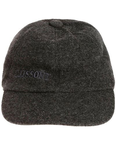 Missoni Logo-embroidered Curved Peak Baseball Cap - Grey