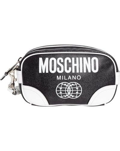 Moschino 'double Smile' Vanity Case - Black