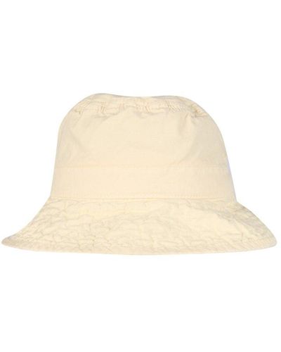 Jil Sander Bucket Hat With Logo Label - Natural