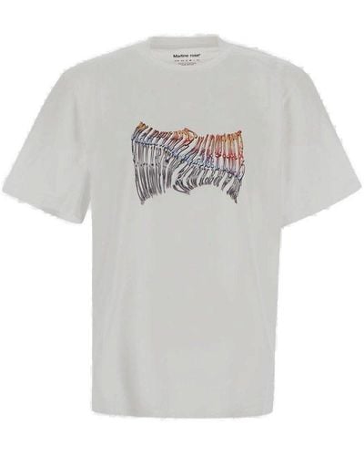 Martine Rose Graphic Printed Crewneck T-shirt - Grey